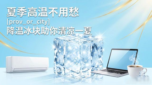 夏季高温不用愁 龙泉驿降温冰块助你清凉一夏